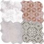 Multi Colour Patterned Floor/Wall Tile 45 x 45cm - Nerja