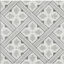 Grey Patterned Floor Tile 33 x 33cm - Belgravia