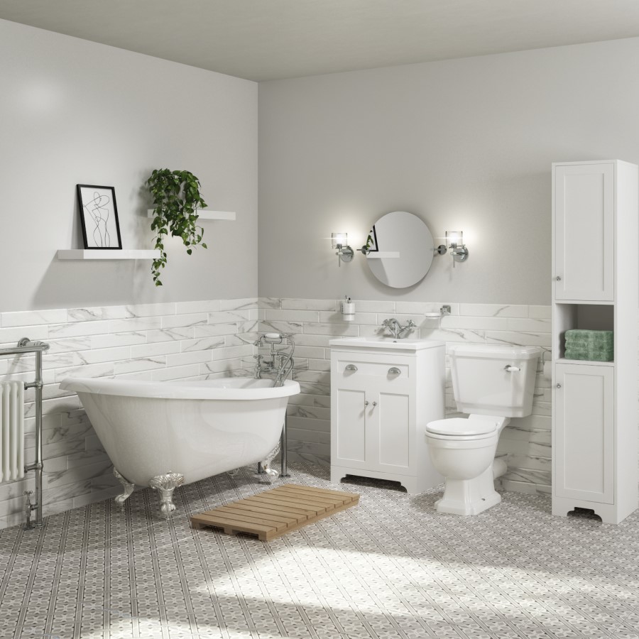 Grey Patterned Floor Tile 33 x 33cm - Belgravia