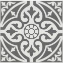 BeBa_25710 Black Patterned Floor Tile 330 x 330mm - Mayfair