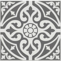 Black Patterned Floor Tile 330 x 330mm - Mayfair Black Patterned Floor Tile 330 x 330mm - Mayfair
