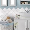 White Shaded Effect Wall Tile 132 x 132mm - Sombra