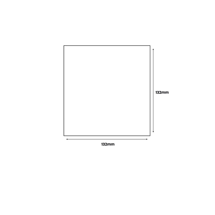 Grey Shaded Effect Wall Tile 132 x 132mm - Sombra