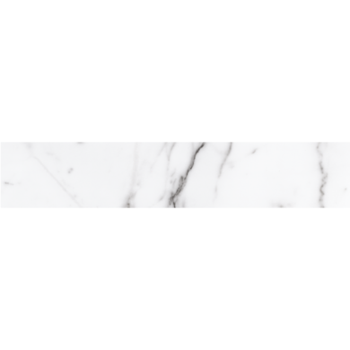 White Carrara Marble Effect Floor/Wall Tile 8 x 44.2cm - Zaira