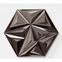 Black 3D Effect Wall Tile 285 x 330mm - Suma