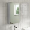 Grey Mirrored Bathroom Cabinet 400 x 650mm - Ashford