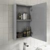 Grey Mirrored Bathroom Cabinet 400 x 650mm - Ashford