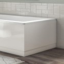 BeBa_25781 Ashford Wooden L Shape Bath End Panel - White Gloss