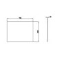 GRADE A1 - Ashford L Shape Bath End Panel - White Gloss