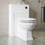 500mm White Back to Wall Toilet Unit Only - Camden