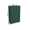 500mm Green Back to Wall Toilet Unit Only - Camden