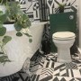 500mm Green Back to Wall Toilet Unit Only - Camden