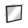 GRADE A2 - Camden Matt Black Bathroom Mirror - 750 x 700mm