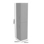 Double Door Grey Wall Mounted Tall Bathroom Cabinet 350 x 1400mm - Empire