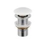 Unslotted Basin Waste with Matt White Cover