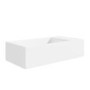 Cloakroom Matt Wall Hung Basin Right Hand 405mm - Detroit