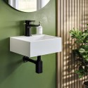 A1/BeBa_25849 ONLY OPENED - Cloakroom Matt Wall Hung Basin 330mm - Houston