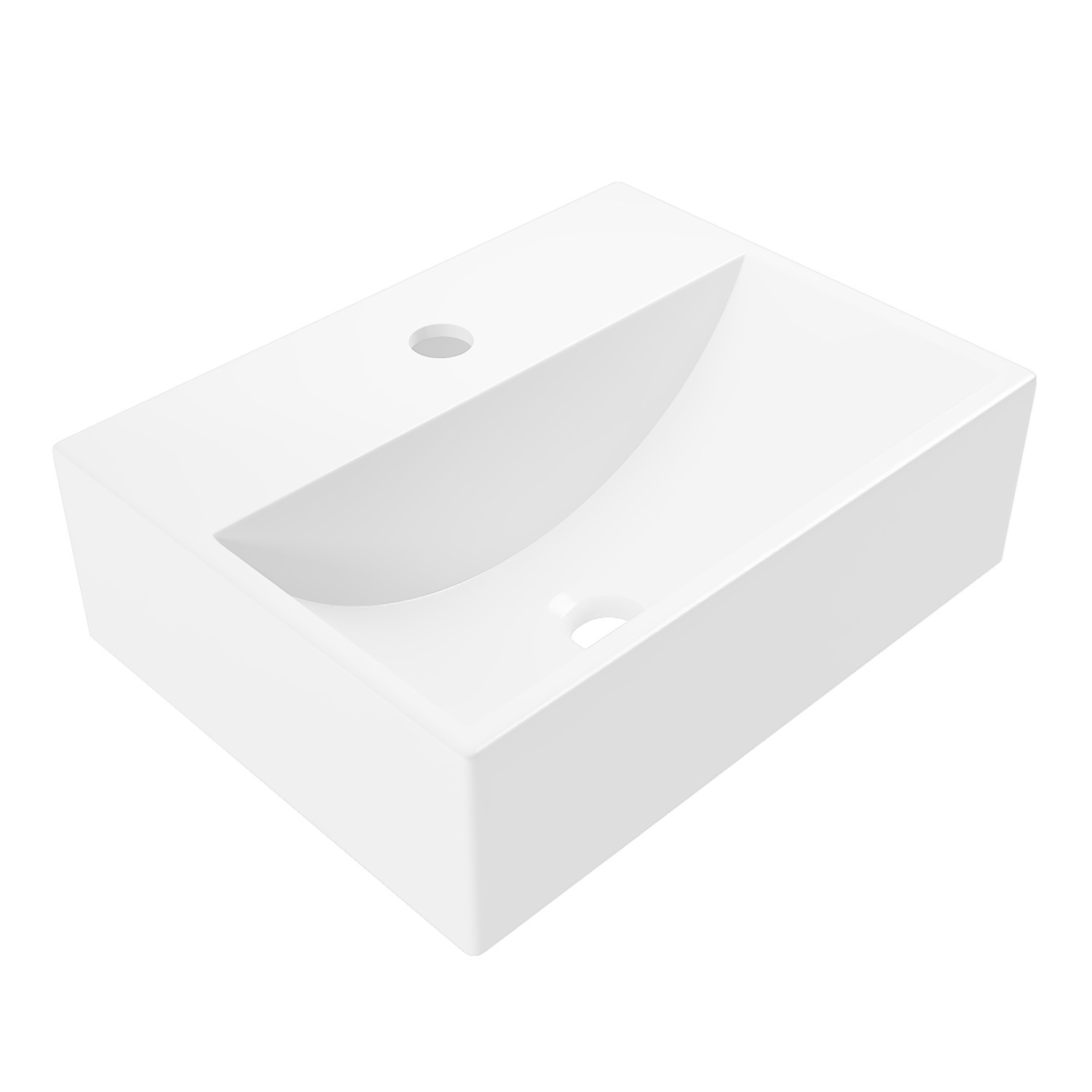 Cloakroom Matt Wall Hung Basin 400mm - Houston - Better Bathrooms