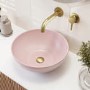 Pink Round Countertop Basin 360mm - Verona