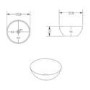 Pink Round Countertop Basin 360mm - Verona