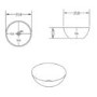 Round Countertop Basin 360mm - Verona