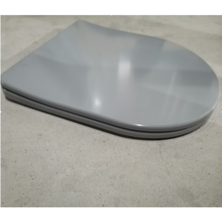 GRADE A1 - Verona Wall Hung Soft Close Toilet Seat - Matt Grey