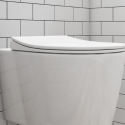 BeBa_25868 White Round Soft Close Toilet Seat - Alcor