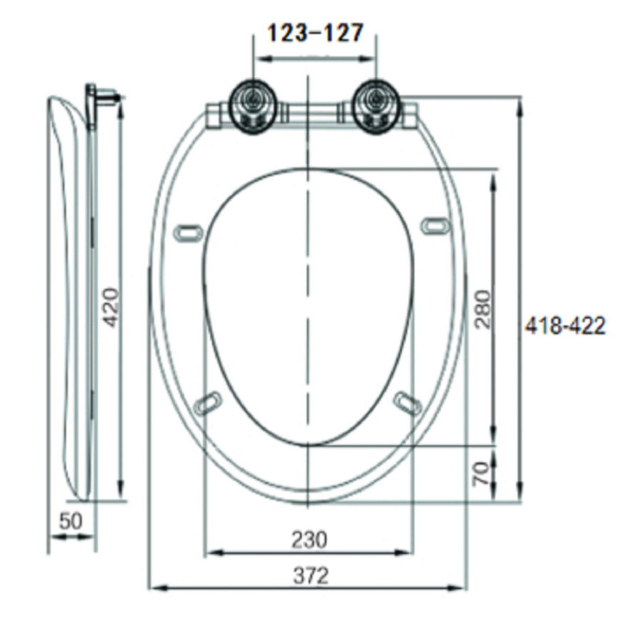 ONLY OPENED - Soft Close Toilet Seat - Alcor