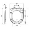 GRADE A2 - Newport Soft Close Wrap Seat