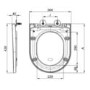 GRADE A2 - Newport Soft Close Wrap Seat