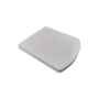White Square Soft Close Toilet Seat with Quick Release - Ashford