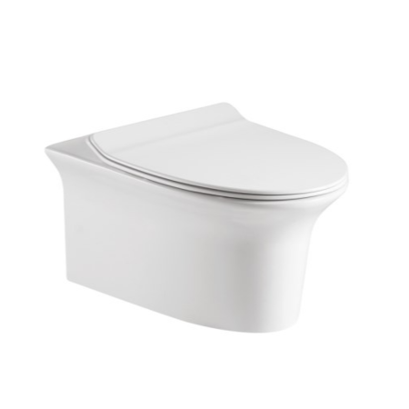 White Round Soft Close Toilet Seat with Quick Release - Valencia