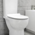 BeBa_25908 White Round Soft Close Toilet Seat with Quick Release - Venice