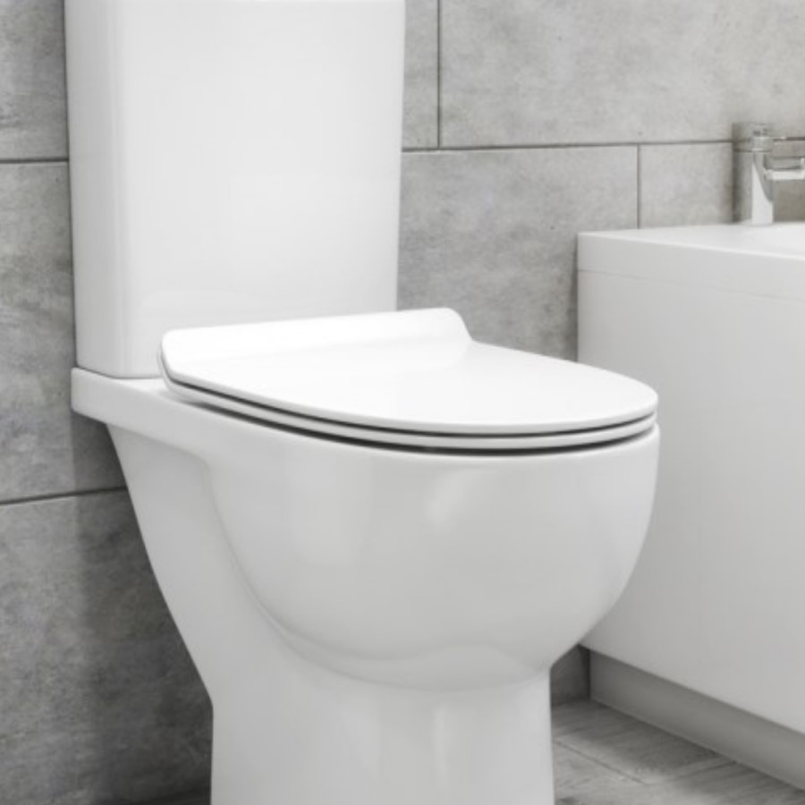 ONLY OPENED - Soft Close Toilet Seat - Slim Design - Venice
