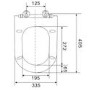 ONLY OPENED - Soft Close Toilet Seat - Slim Design - Venice