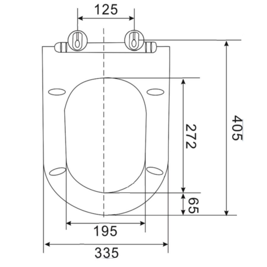 ONLY OPENED - Soft Close Toilet Seat - Slim Design - Venice