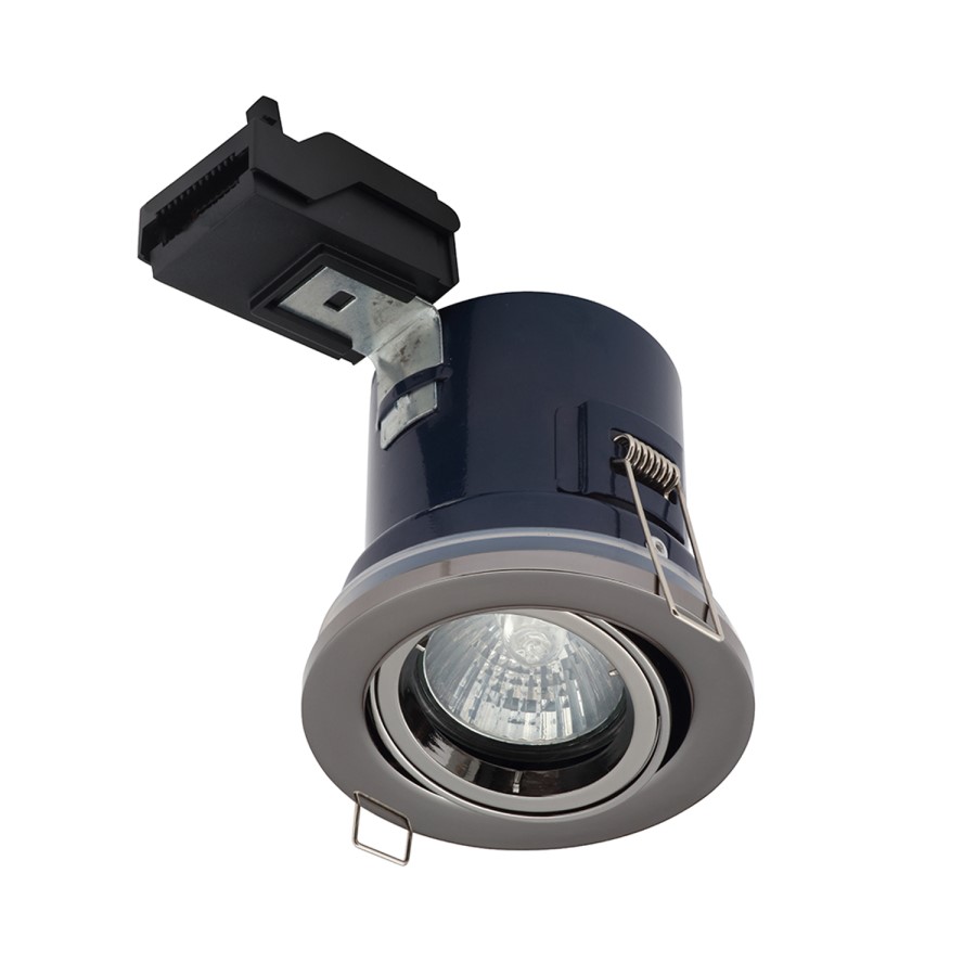 Black Adjustable IP20 Fire Rated Downlight - Pack of 6