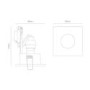 White Recessed IP65 Ceiling Light 