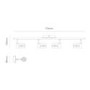 GRADE A1 - Chrome Bubble Effect 4 Light LED Bar