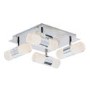 Chrome 8 Light LED Spotlight Plate - Oslo