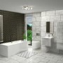 Chrome 8 Light LED Spotlight Plate - Oslo