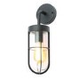 Black Cage Style Bathroom Wall Light - Camden