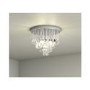 IP44 Chrome Crystal Flush Round Chandelier