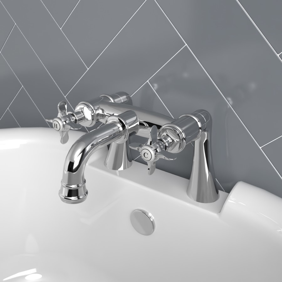 Chrome Bath Mixer Tap - Camden
