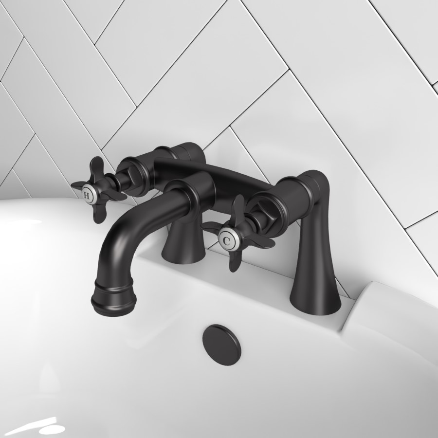Black Bath Mixer Tap - Camden