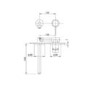 Wall Mounted Chrome Basin Mixer Tap - Empire