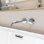 Chrome Wall Mounted Bath Mixer Tap - Empire