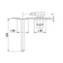 Chrome Wall Mounted Bath Mixer Tap - Empire