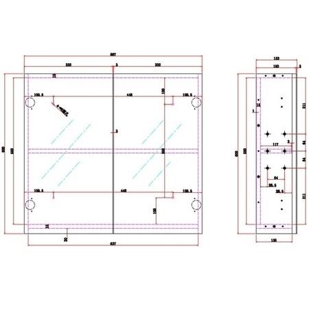 White Gloss Mirrored Double Door Bathroom Wall Cabinet 667 X 600mm Harper Better Bathrooms White Gloss Mirrored Double Door Bathroom Wall Cabinet 667 X 600mm Harper Better Bathrooms