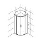 GRADE A1 - Quadrant 800mm Shower Enclosure- Juno